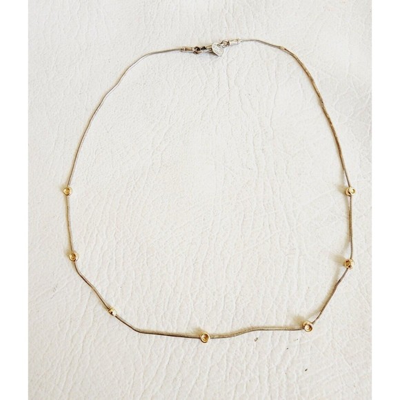 SILPADA N0673 Sterling Silver w 14k Gold Filled Beads Necklace 17" 4.86g - Picture 1 of 6
